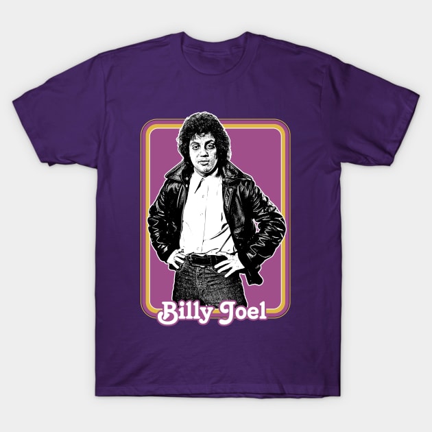 Billy Joel / Retro Style Fan Design T-Shirt by DankFutura